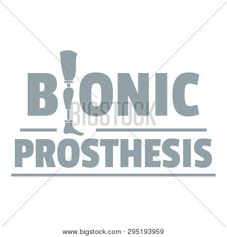 Bionic Prosthesis Logo. Simple Illustration Of Bionic Prosthesis Logo For Web