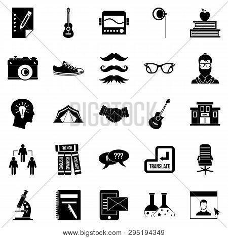 Undergraduate Icons Set. Simple Set Of 25 Undergraduate Icons For Web Isolated On White Background