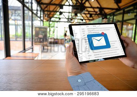 Mail Communication Connection Message To Mailing Contacts Phone Global Letters Concept