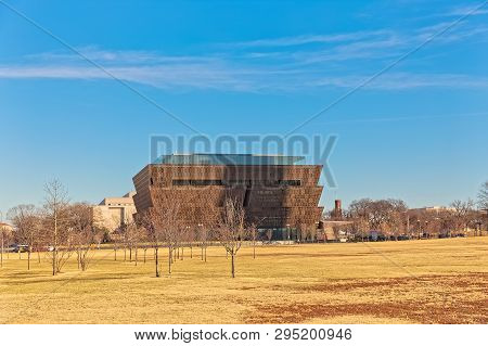 Washington, Usa - January 19, 2018: National Museum Of African American History And Culture In Capit