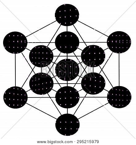 Metatron Cube Sacred Geometry Energy Meditation Chakra Illustration Stars Colors