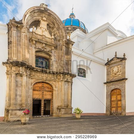 View At The Coutyard Of Metropolitan Cathedral In Guatemala City - Guatemala