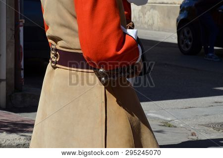 Folk Of Sardinia, Detail Of A Traditional Sardinian Costume