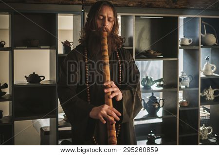 Tea ceremony is perfomed by tea master