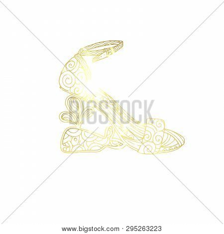 Starry Lady Sandals Or Woman T-strap, Shining Girl Shoes. Golden Female Boots With Blinking Stars, W
