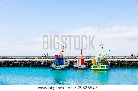 Small Fishing Boats In Kalk Bay Harbour