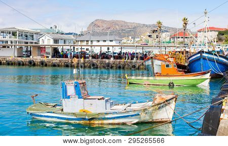 Small Fishing Boats In Kalk Bay Harbour