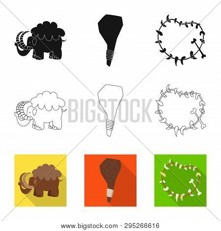 Vector Design Of Evolution  And Prehistory Icon. Set Of Evolution  And Development  Stock Symbol For
