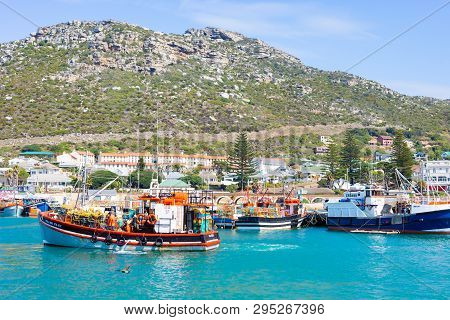 Small Fishing Boats In Kalk Bay Harbour