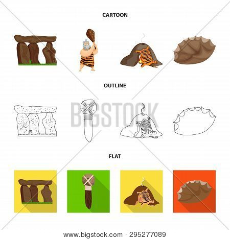 Vector Design Of Evolution  And Prehistory Icon. Set Of Evolution  And Development  Stock Symbol For