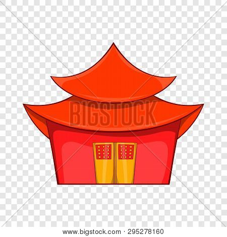 Chinese Pagoda Icon In Cartoon Style On A Background For Any Web Design