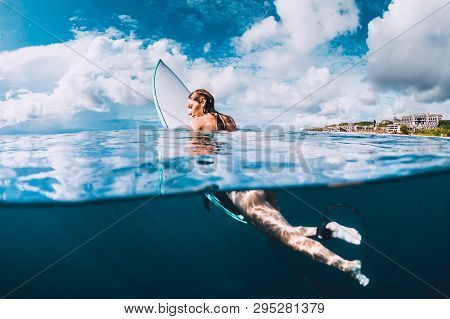 Naked Woman Surfboard Image & Photo (Free Trial) | Bigstock