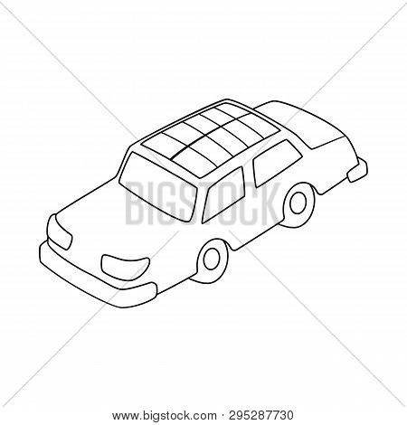 Vector Design Of Car  And Electric  Icon. Collection Of Car  And Economy Stock Vector Illustration.