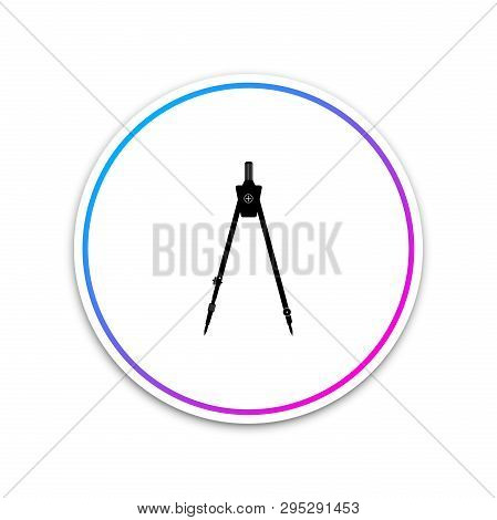 Drawing Compass Icon Isolated On White Background. Compasses Sign. Drawing And Educational Tools. Ge
