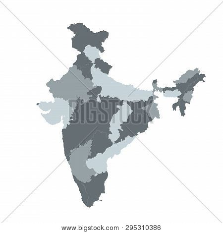 India Map Desktop Vector File India Vector Map Vector & Photo (Free Trial) | Bigstock