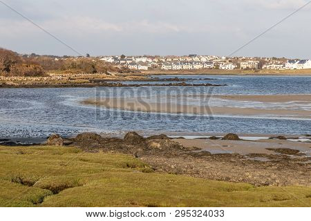 Salthill Houses And Silvestrand Beach In Galway Bay