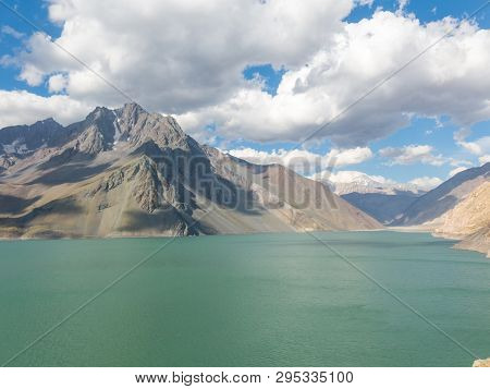 Lake Of Yeso. Cajon Del Maipo. Santiago Of Chile