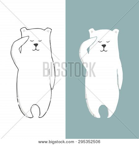 Polar Bear Clip Art Color Texture Character Drawing Illustration Element Iceberg Sea Ocean Life Wild