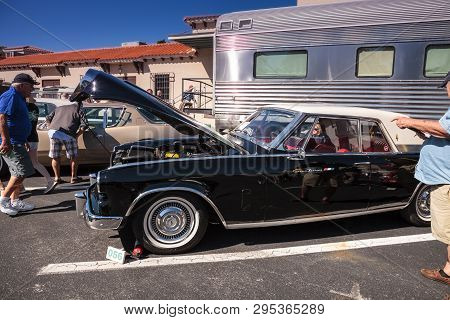 Naples, Florida, Usa - March 23,2019: Black 1963 Studebaker Hawk At The 32nd Annual Naples Depot Cla