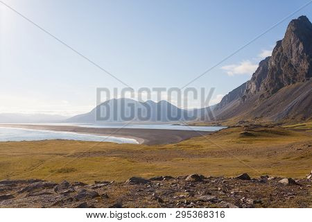 Hvalnes Lava Beach Landscape, East Iceland Landmark