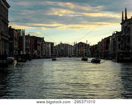Beautiful Photo Of Venice Italy. Canal And Architecture.