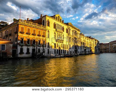 Beautiful Photo Of Venice Italy. Canal And Architecture.