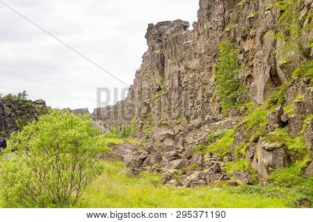 Thingvellir Site, Iceland. Famous Icelandic Landmark. Iceland Golden Circle