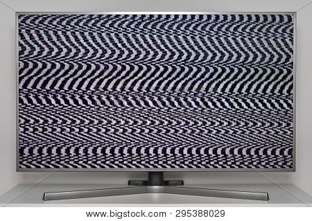 Analog Noise On New Digital Tv - Black And White