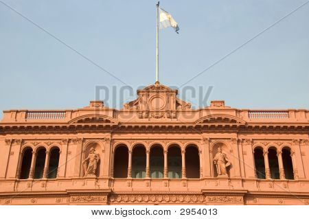 Berømte balkon af Casa Rosada i Argentina