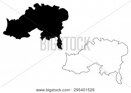 Batna Province (provinces Of Algeria, Peoples Democratic Republic Of Algeria) Map Vector Illustratio