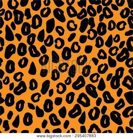 Leopards Print Seamless Pattern Predatory African Style