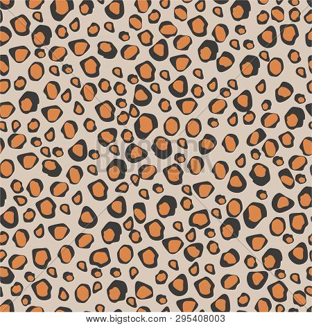 Leopards Print Seamless Pattern Predatory African Style
