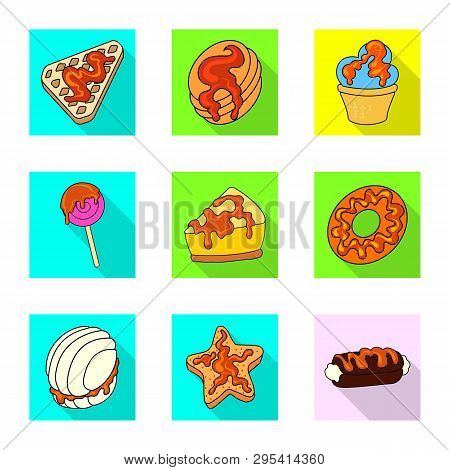 Isolated Object Of Confectionery And Culinary Logo. Collection Of Confectionery And Colorful Stock S