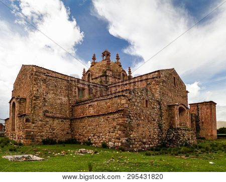Exterior View To Iglesia De Santa Isabel De Pucara At Puno, Peru