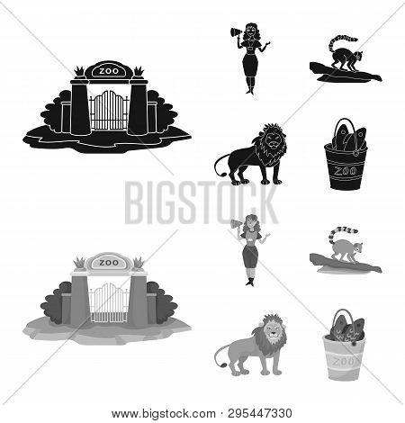 Vector Illustration Of Nature  And Fun  Sign. Set Of Nature  And Entertainment Stock Vector Illustra