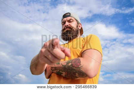 Masculinity And Brutality. Lumbersexual Tattooed Well Groomed Hipster. Hipster With Mustache And Lon