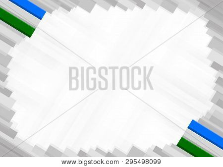 Border Made With Bashkortostan National Colors. Template Elements For Your Certificate And Diploma. 