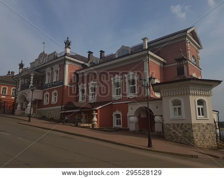 Myshkin Chamber In The Town Of Myshkin In Winter In The Morning Light.