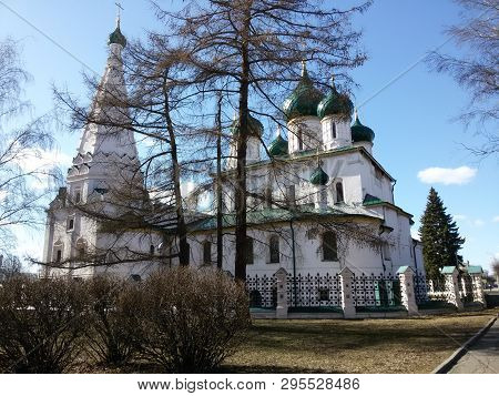Yaroslavl, Russia, The Church Of Elijah The Prophet Ilia Prorok In Yaroslavl.