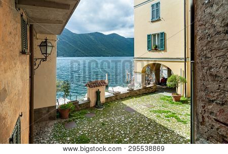 Ancient Village Albogasio Oria, Is Part Of The Municipality Of Valsolda, In The Province Of Como, Lo
