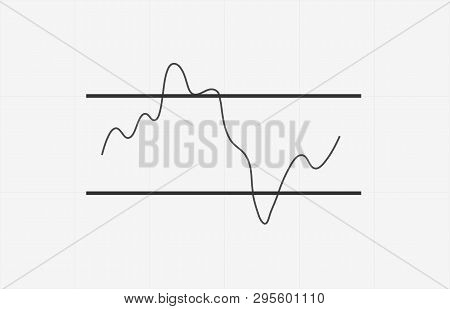 Rsi Indicator Technical Analysis. Vector Stock And Cryptocurrency Exchange Graph, Forex Analytics An