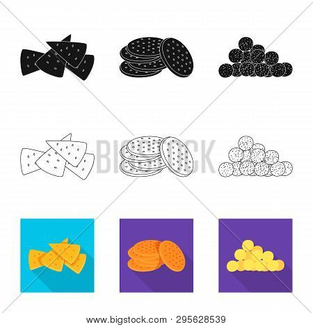 Isolated Object Of Oktoberfest And Bar Sign. Set Of Oktoberfest And Cooking Stock Symbol For Web.