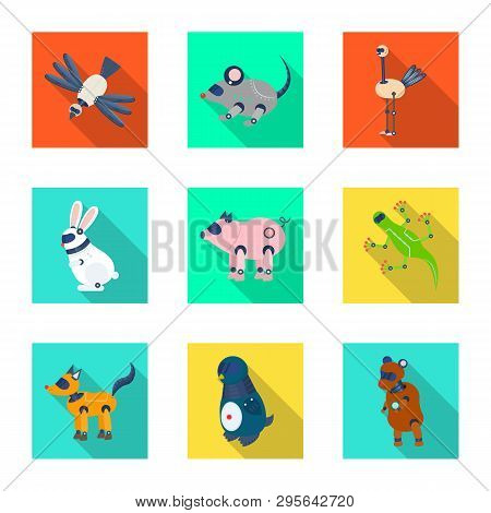 Vector Design Of Toy And Science Sign. Set Of Toy And Toy Vector Icon For Stock.