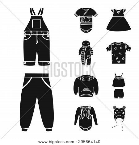 Vector Illustration Of Little And Cotton Icon. Set Of Little And Kid Stock Symbol For Web.