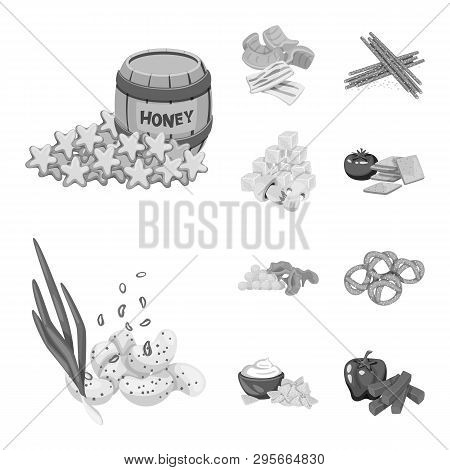 Isolated Object Of Taste And Cooking Icon. Set Of Taste And Seasonin Vector Icon For Stock.