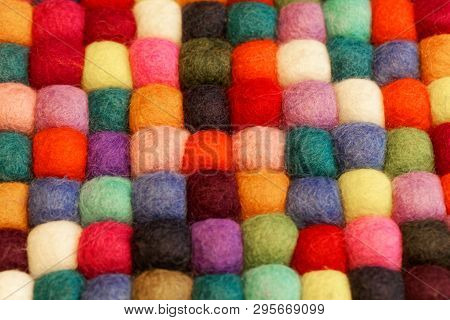 Different Colored Balls Of Wool