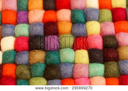 Different Colored Balls Of Wool