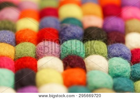 Different Colored Balls Of Wool
