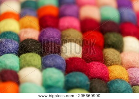Different Colored Balls Of Wool