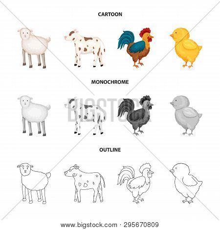 Vector Design Of Breeding And Kitchen  Icon. Collection Of Breeding And Organic  Vector Icon For Sto
